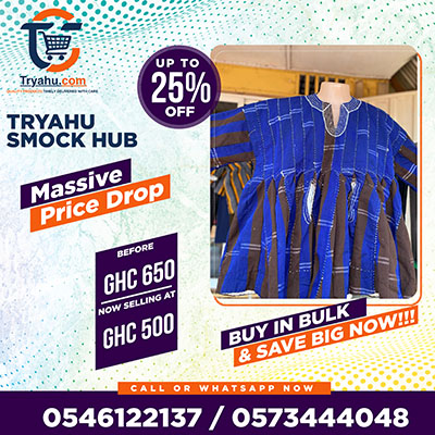 Tryahu Ghanaian Smock Store | Handwoven Fugu & Batakari Online